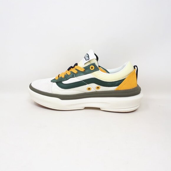 Vans Old Skool Overt CC Stacked Platform Shoe Sneaker Lux White Yellow Womens US - Picture 2 of 11